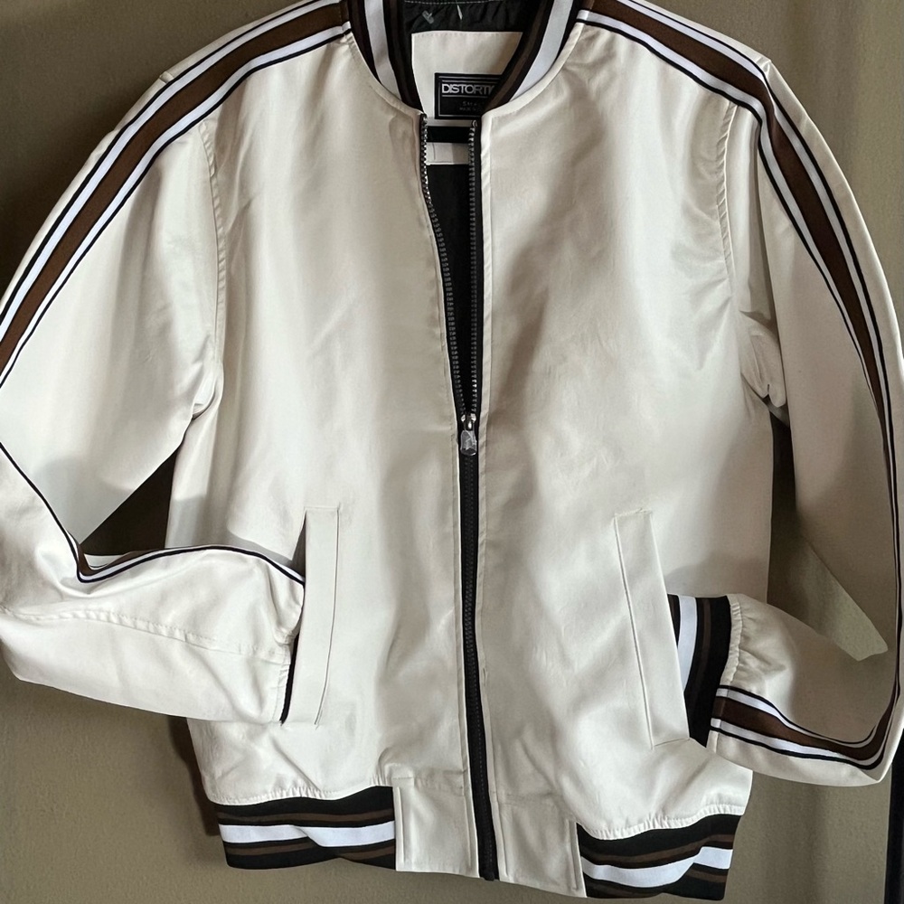 Cream Jacket with Black Accents